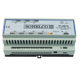 DIN rail interface module - PL9674 - Sonelco - telecommunications / telephone network modem