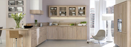 Contemporary kitchen - TERRA - Brigitte Küchen - H. Frickemeier Möbelwerk GmbH - laminate / wood veneer / with handle