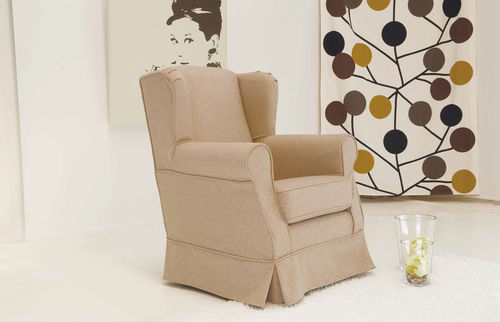 Traditional armchair - VICTORIA - APULIA HOME DECOR - fabric / wing