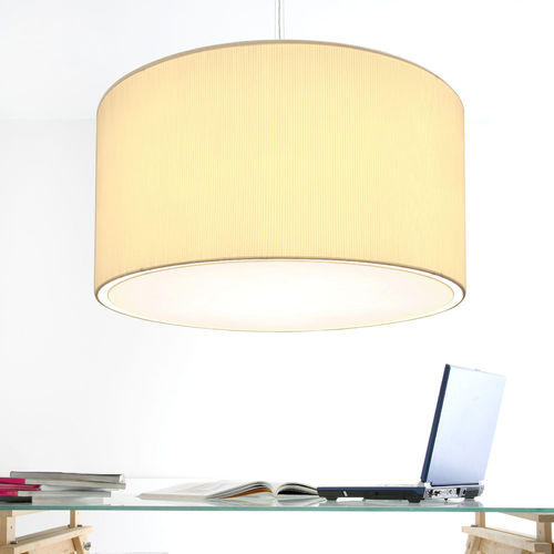 Pendant lamp - 2098&rsquo;s - LUZ DIFUSION - steel / fabric / contemporary
