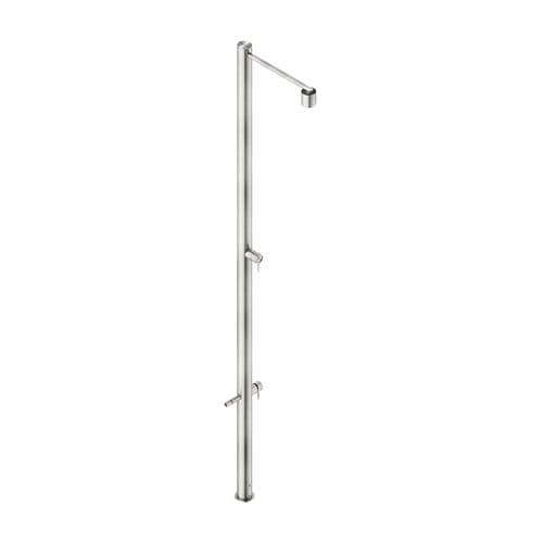 Stainless steel shower column - VIX12915AM - Neve rubinetterie - brushed / on foot / contemporary