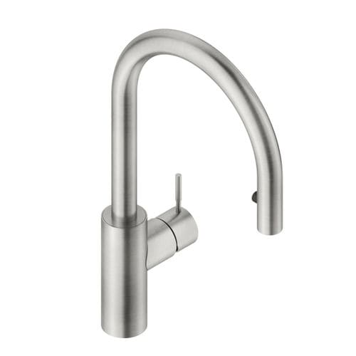 Countertop mixer tap - VIX7 - Neve rubinetterie - stainless steel / for kitchens / 1-hole