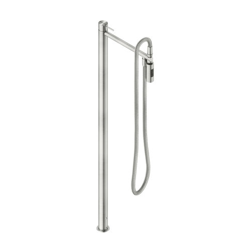 Stainless steel bathtub mixer set - VIX4940A - Neve rubinetterie - floor-mounted / contemporary / 1-hole