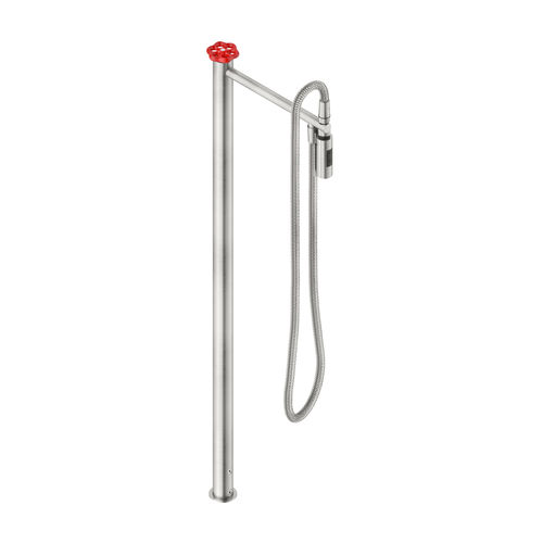 Stainless steel bathtub mixer set - VOX4940AZ - Neve rubinetterie - floor-mounted / contemporary / 1-hole