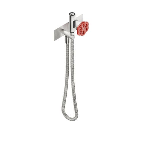 Toilet hand shower - VOX1G3IDRZ - Neve rubinetterie - cylindrical / stainless steel / contemporary
