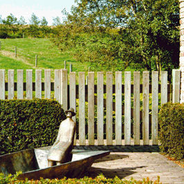 Fence with bars - OXFORD - Collstrop Garden - garden / wooden / traditional