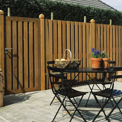 Fence with bars - ISA - Collstrop Garden - garden / wooden / traditional