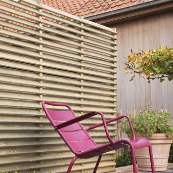 Louvered fence - STORA - Collstrop Garden - garden / pine / contemporary