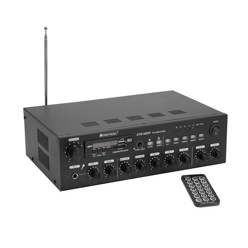 Audio amplifier - OMNITRONIC PA CPZ-120P - Steinigke Showtechnic GmbH - 4-zone