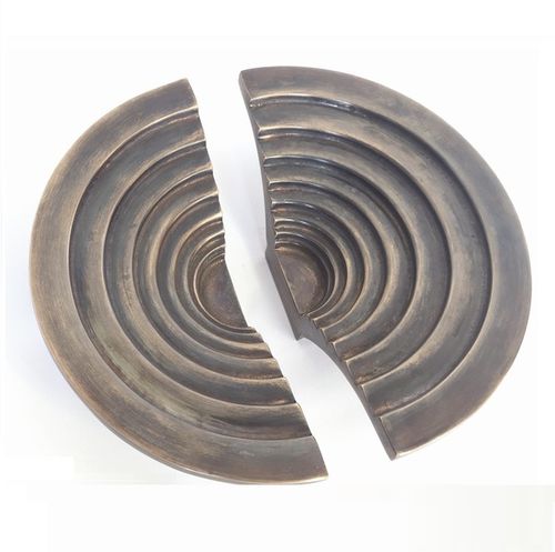 Door pull handle - DECO D - Philip Watts Design - brass / aluminum / bronze