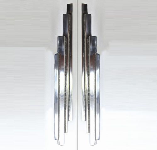 Door pull handle - NEW YORK - Philip Watts Design - brass / aluminum / bronze