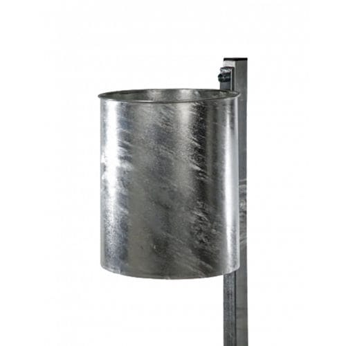 Public trash can - 7019-00 - Metallwerke Renner GmbH - floor-standing / galvanised steel / powder-coated steel