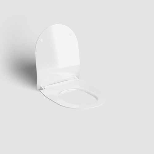Ceramic toilet seat - CL/04.06060 - Clou BV - white / commercial / home