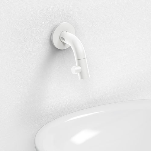 Washbasin mixer tap - CL/06.05.001.20 - Clou BV - wall-mounted / metal / bathroom