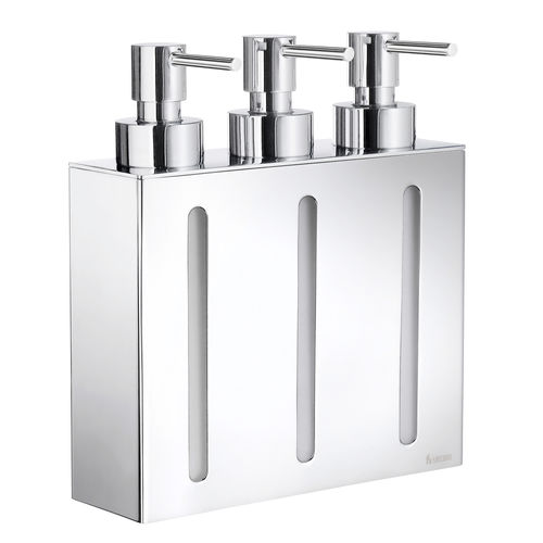 Hotel soap dispenser - H0864003 - HEXOTOL - wall-mounted / chrome-plated brass / manual