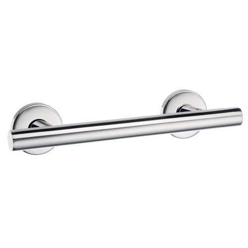 Brushed stainless steel grab bar - H0864040 - HEXOTOL - straight / wall-mounted / for hotel
