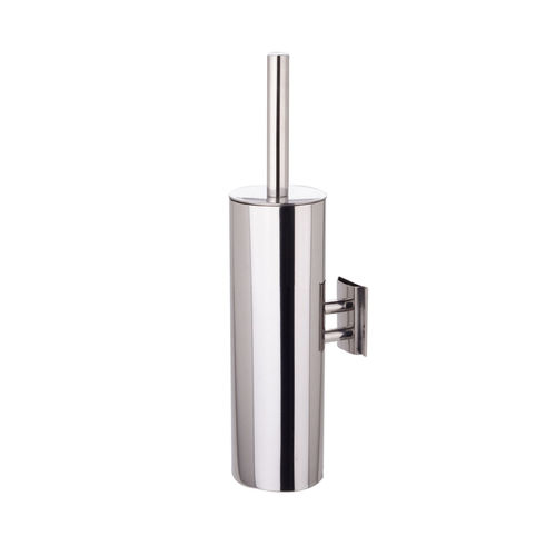 Stainless steel toilet brush - ALABAMA - HEXOTOL - plastic / wall-mounted / for hotel