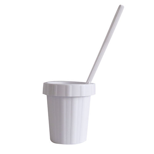 ABS toilet brush - ARIZONA - HEXOTOL - wall-mounted / floor-mounted / for hotel