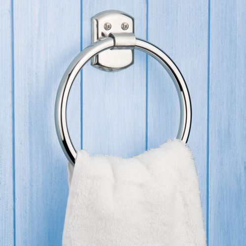 Towel ring - H0361701 - HEXOTOL - wall-mounted / chrome steel / for hotel