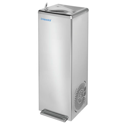 Foot-operated drinking fountain - M6APE - HEXOTOL - outdoor / indoor / stainless steel