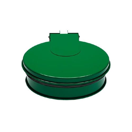 Public trash bag holder - H0593032V - HEXOTOL - wall-mounted / galvanised steel / with lid