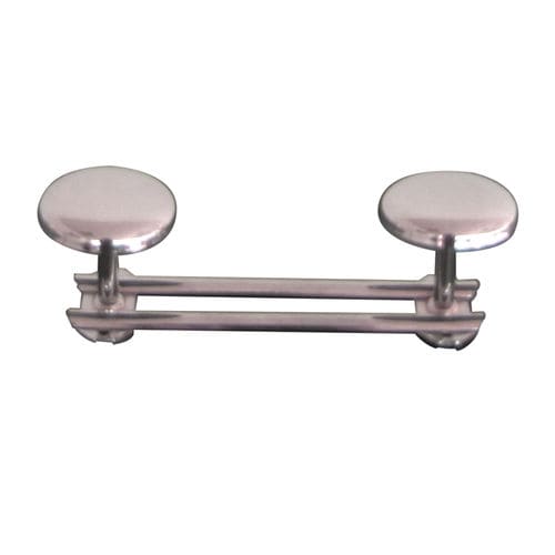 Contemporary coat hook - H0360601 - HEXOTOL - chrome steel / double / bathroom
