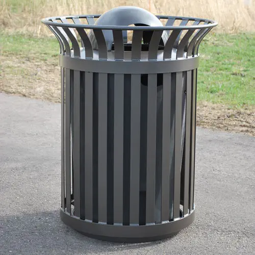 Powder-coated steel trash can - CARNIVAL™ - Madrax/Thomas Steele
