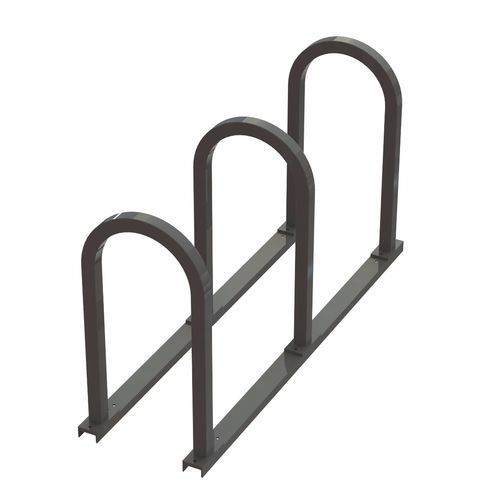 Floor-mounted bike rack - 'U' - Madrax/Thomas Steele - for public space / galvanised steel / powder-coated steel