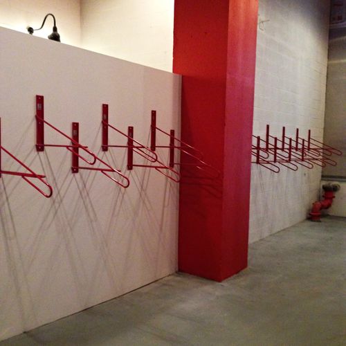 Floor-mounted bike rack - BSV  - Madrax/Thomas Steele - interior / steel / galvanised steel