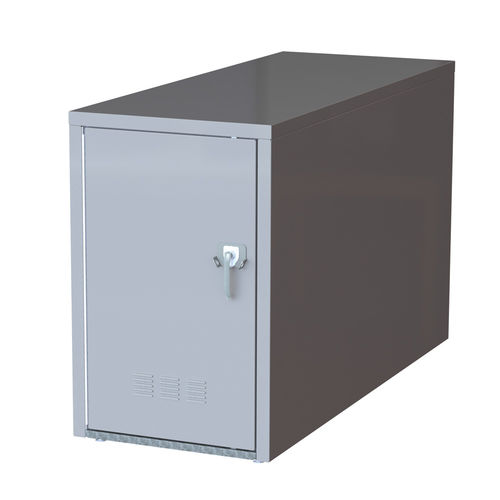 Secure cycle shelter - NARROW MADLOCKER™  - Madrax/Thomas Steele - steel / for public space / for urban areas