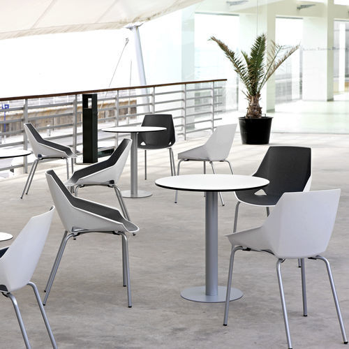 Classic visitor chair - VIVA - Actiu - indoor / plastic / metal base