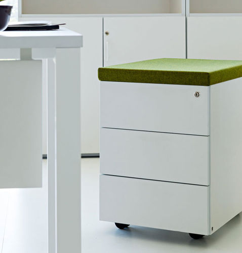 Metal office unit - Actiu - 3-drawer / 2-drawer / on casters