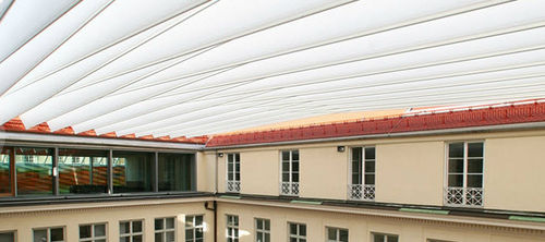 Tenara® architectural membrane - HVB BANK - SEFAR - for retractable tensile structures
