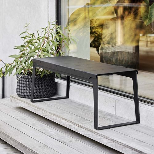 Contemporary garden bench - COPENHAGEN : 11520 - Cane-line A/S - aluminum / without armrests / 2-person