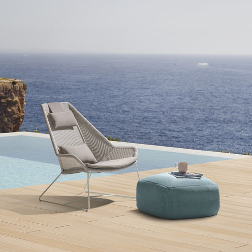 Contemporary footrest - DIVINE : 8320 - Cane-line A/S - fabric / garden