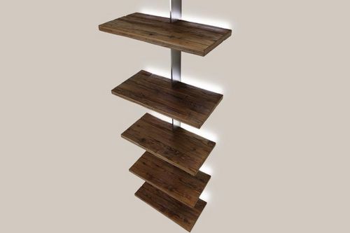 Wall-mounted shelf - ON-OFF - Bdm s.r.l. - contemporary / wooden / metal