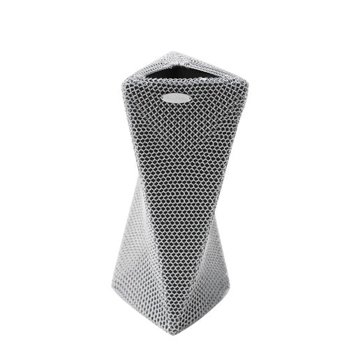 Contemporary vase - TRIANGLE  - LE LABO DESIGN - ceramic / stainless steel