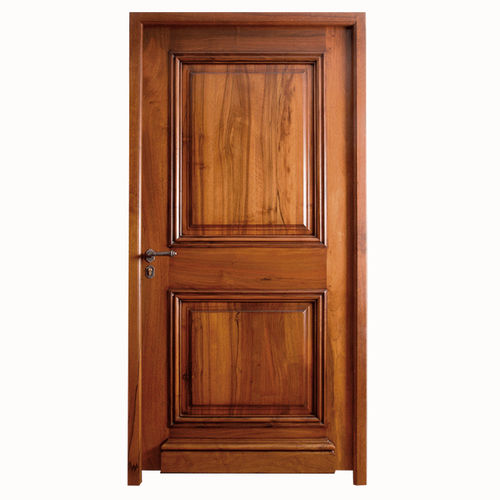 Entry door - BASTIDE - ATELIER BERTOLI  Design Production - oak / walnut / swing