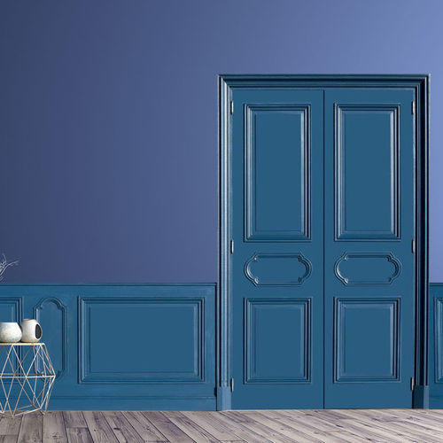 Interior door - HAUSSMANNIENS - ATELIER BERTOLI  Design Production - MDF / swing / without glazing