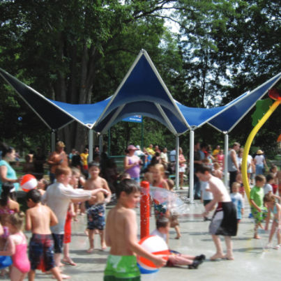 Public space shelter - PAGODA DIAMOND - Fabric Architecture