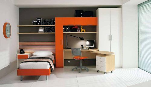 Contemporary desk - 165 C - Marka Industria Mobili - wooden / with shelf / panel end