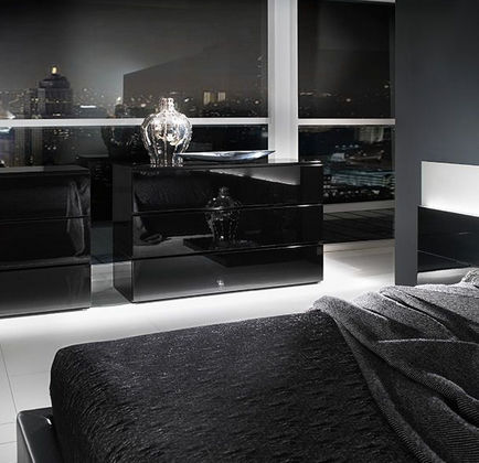 Double bed - 7FK9020 - Mobilstella - contemporary / with in-base storage / with headboard