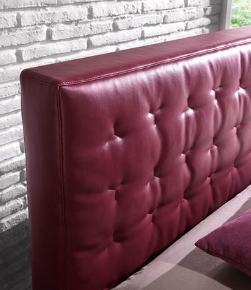 Double bed - GOTHIC - Mobilstella - contemporary / with headboard / upholstered