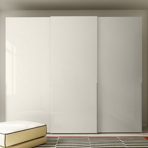 Contemporary wardrobe - BASIC - Morassutti Arredamenti - lacquered wood / with sliding door