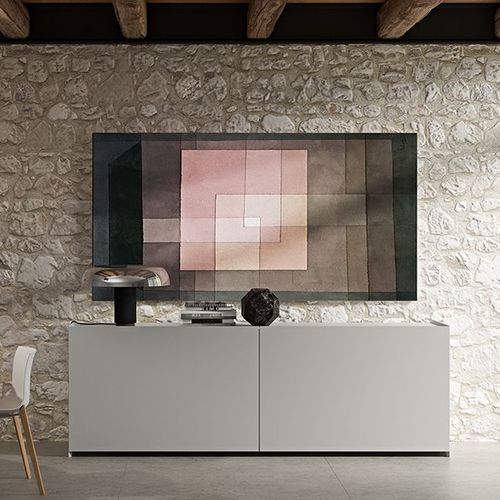 Contemporary sideboard - LIVE-16 - Morassutti Arredamenti - lacquered wood / gray