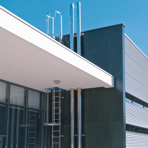 Stainless steel smoke flue - CONDENSOR - CHEMINEES POUJOULAT - complete system