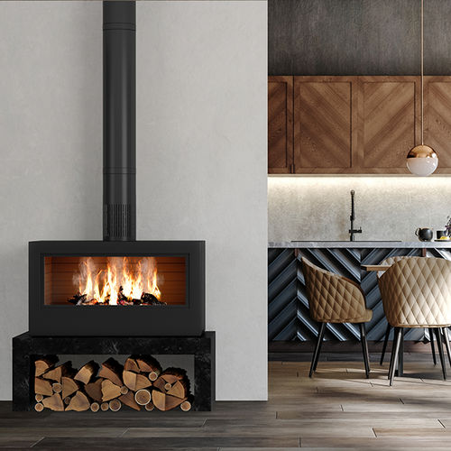 Metal smoke flue - DÉCO’START - CHEMINEES POUJOULAT - complete system