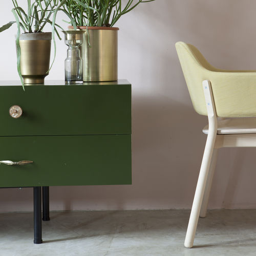 Contemporary chair - GAP 494 - TEKHNE S.r.l. - indoor / wooden / upholstered
