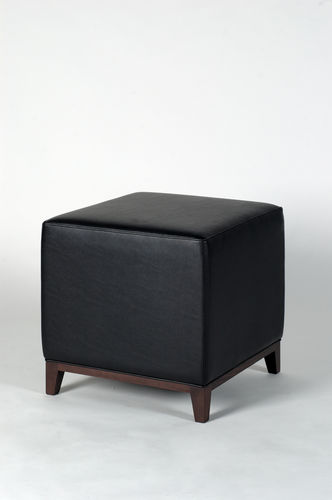 Contemporary pouf - DOMUS : 311 - TEKHNE S.r.l. - leather / square