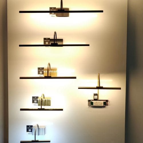 Contemporary picture light - KYOTO  - TEKNI-LED - brass / nickel / chrome